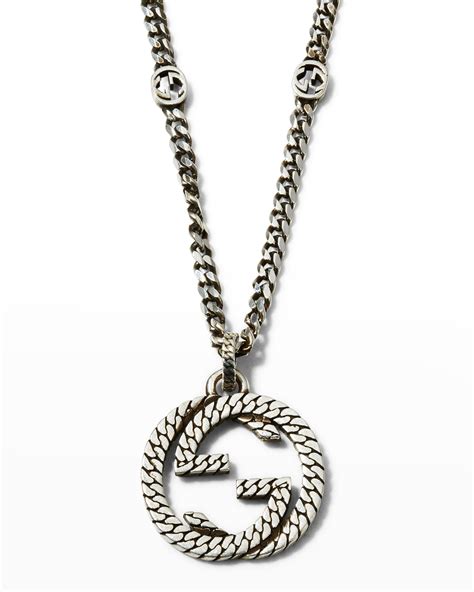 gucci man necklace|gucci men's necklace sale.